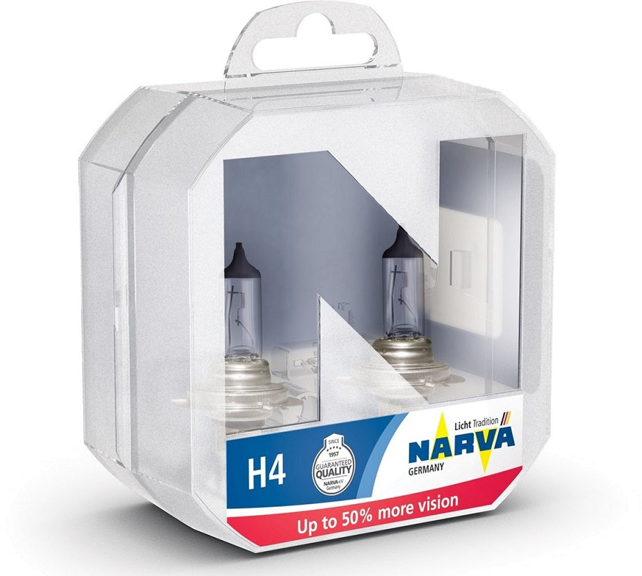 LLAMPA NARVA RANGE POWER 50+ H4 12 V 60/55 W SET-48861