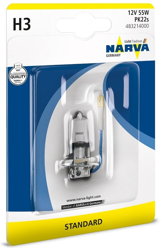 LLAMPA NARVA H3 12 V 55 W B1-48321 1 COPE