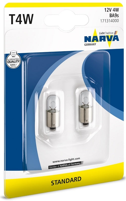 LLAMPA NARVA T4W 12 V B2-17131 2 COPE