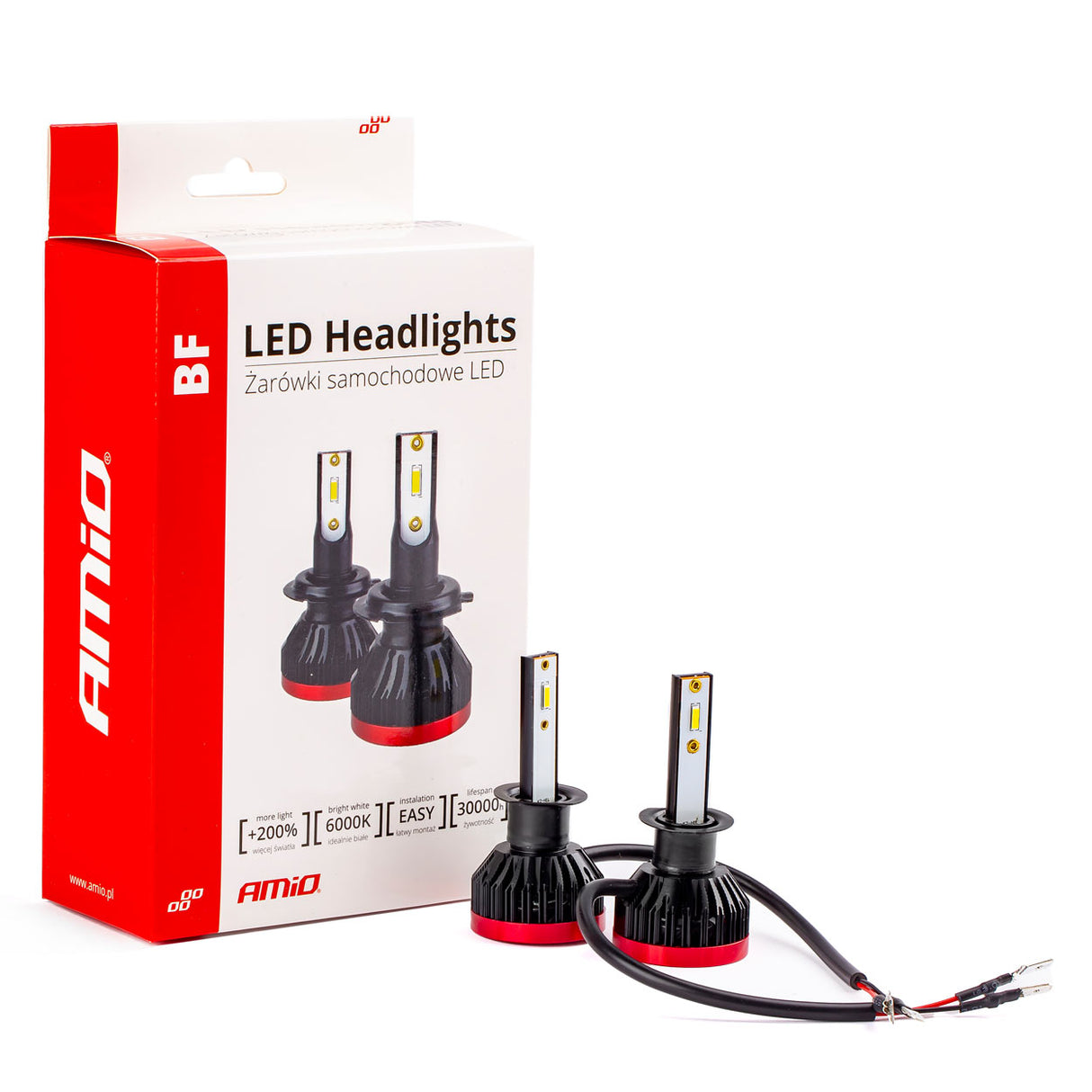 LLAMPA LED AMiO H1 BF-Series AM-02240 +200% 6-18V 30W 6000K SET