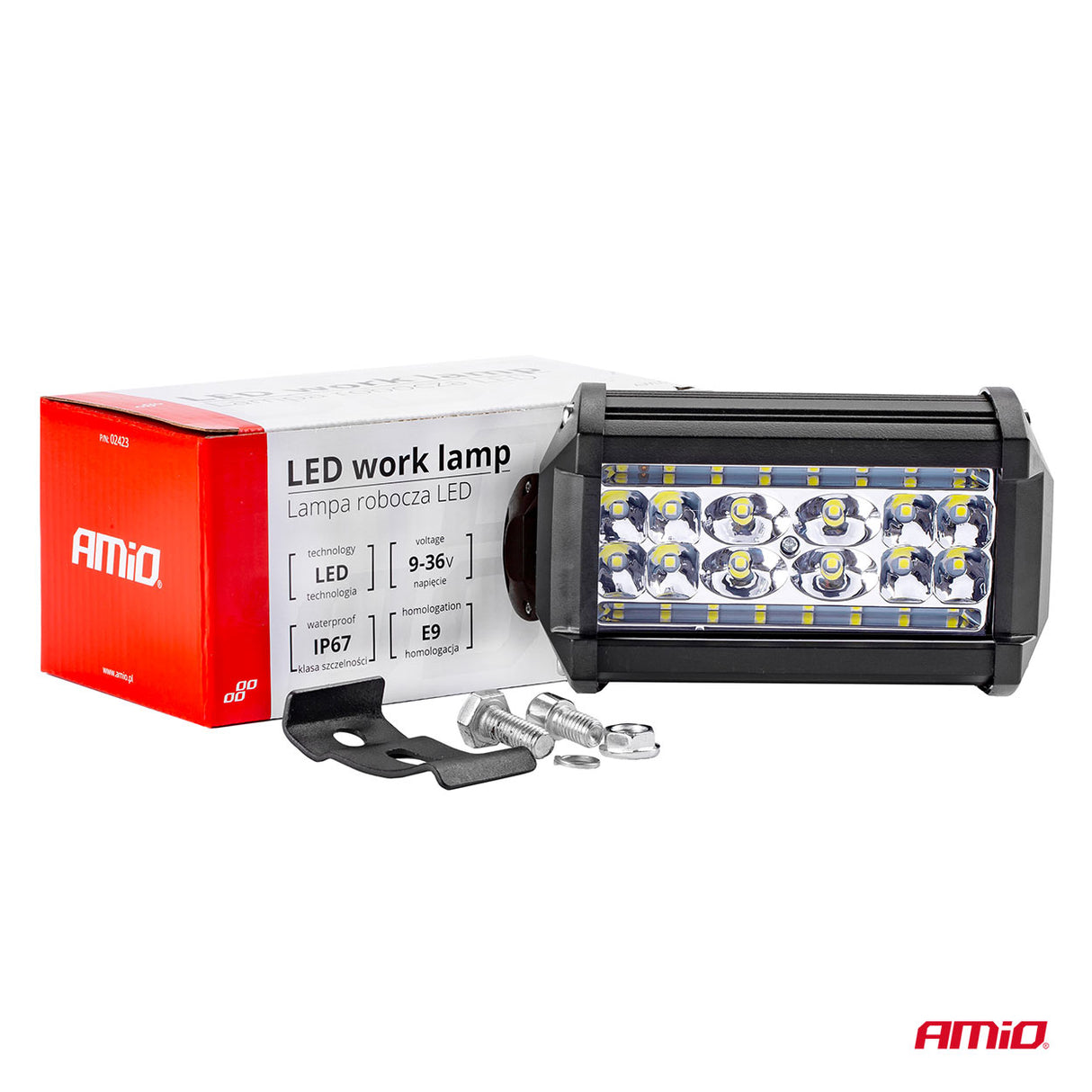 FENERE LED AMiO AM-02423 9-36V 28LED FLOOD (AWL-09) 136x82 mm 1 COPE