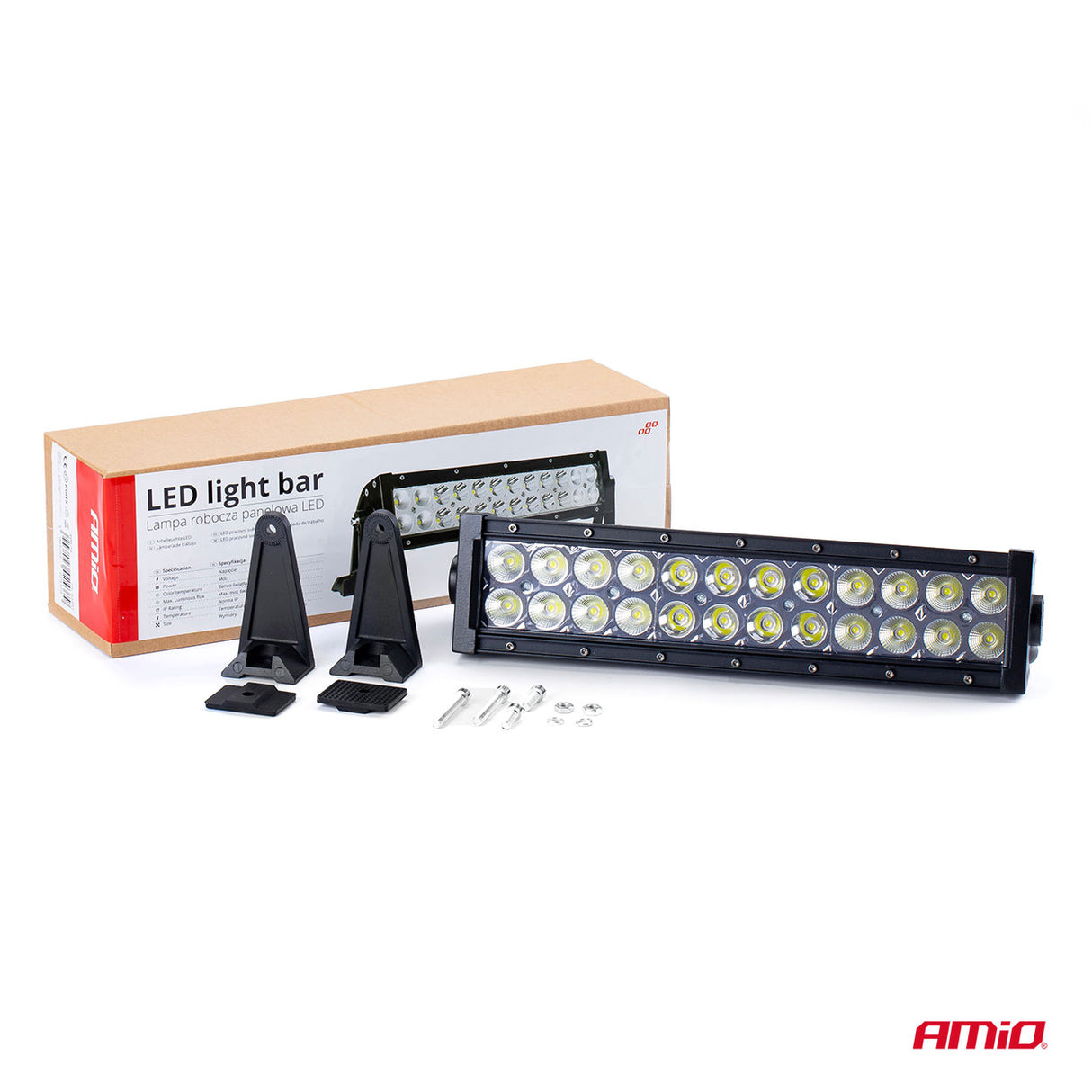 LIGHT BAR AMIO AM-02437 9-36V 24 LED COMBO (AWL-23) 402 x 90 x 80mm