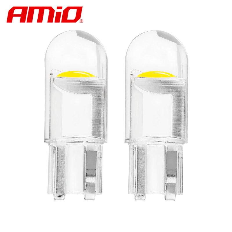 LLAMPA LED AMiO AM-02645 W5W COB HPC 12V CLEAR WHITE 2 COPE