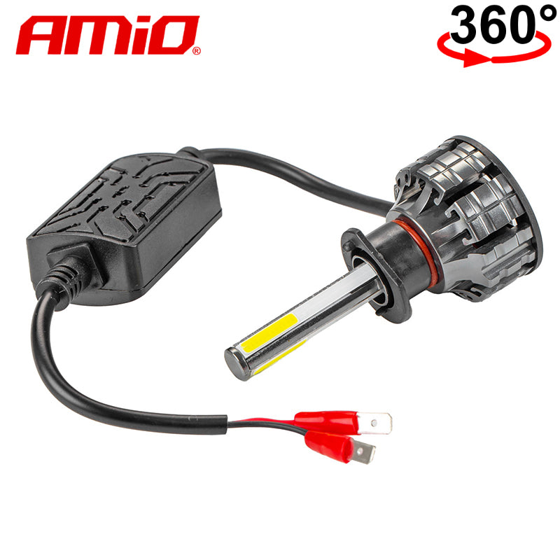 LLAMPA LED AMiO H1 COB-Series 360° AM-02842 +170% 12-24V 38W 6500K SET