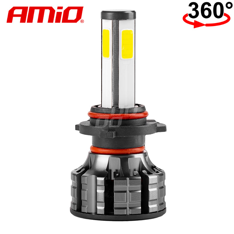 LLAMPA LED AMiO HB4 COB-Series 360° AM-02847 +170% 12-24V 38W 6500K SET