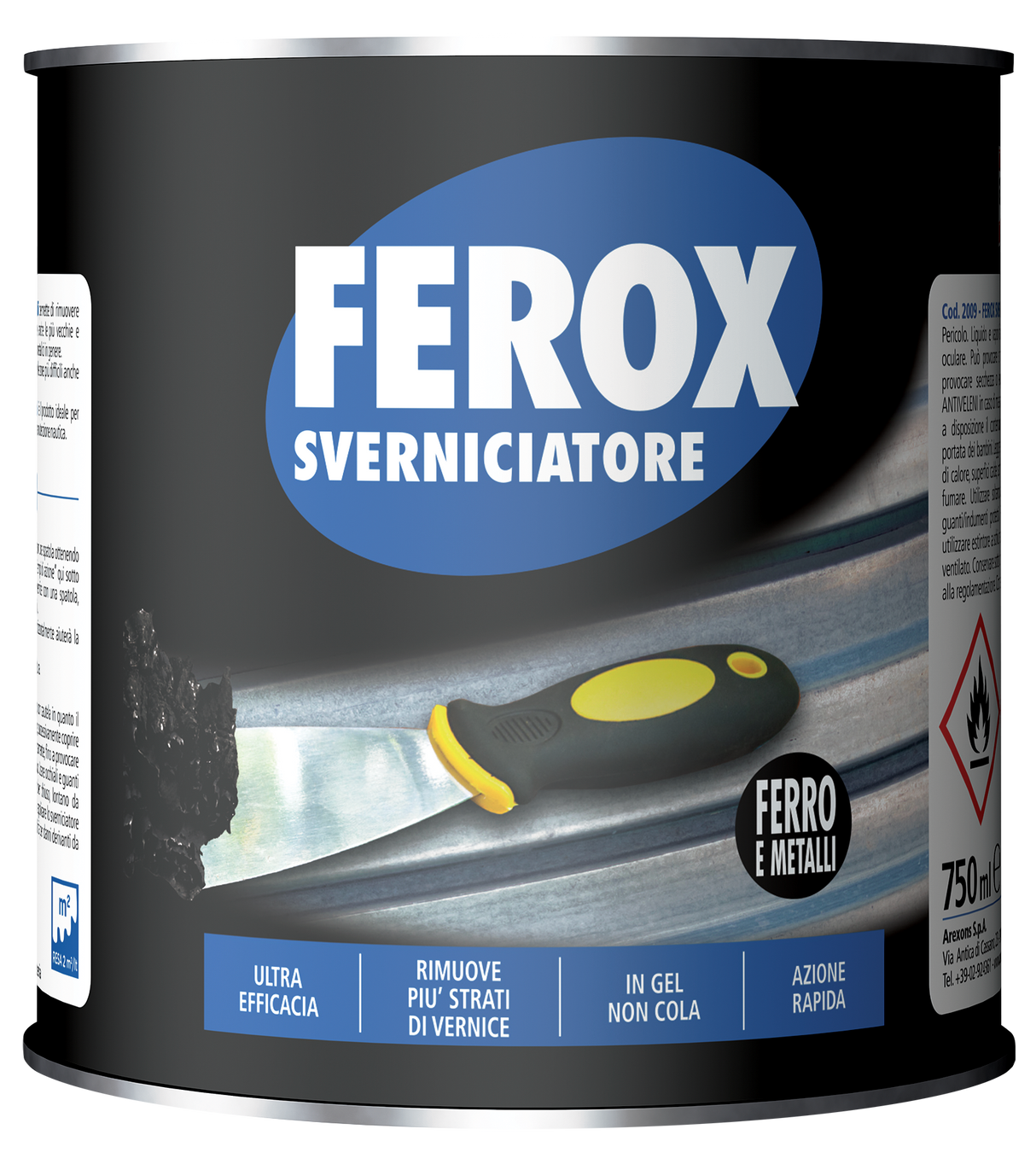 SOLUCION PER HEQJE BOJE NE METAL AREXONS FEROX 750 mL-2009