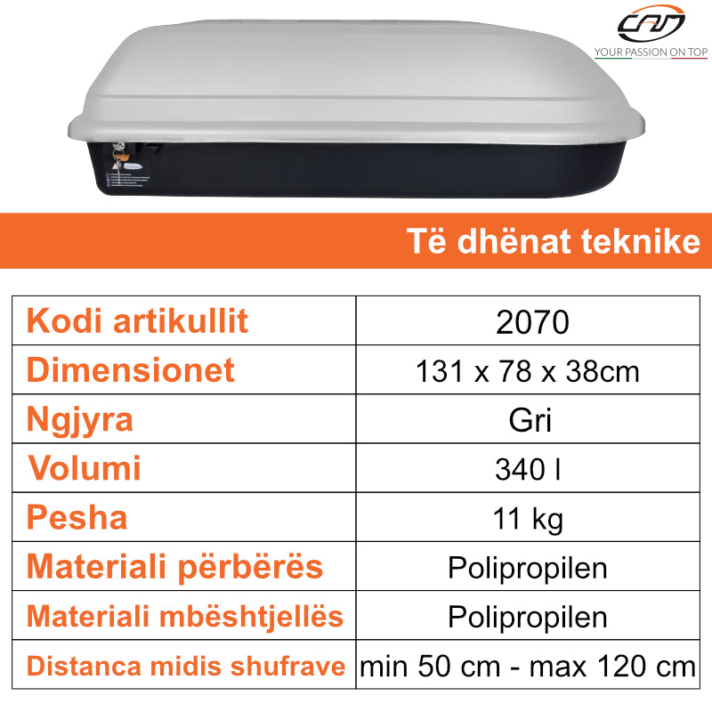 VALIXHE BAGAZHI CAM CLASSIC 320 (STANDARD FIX) - 2070