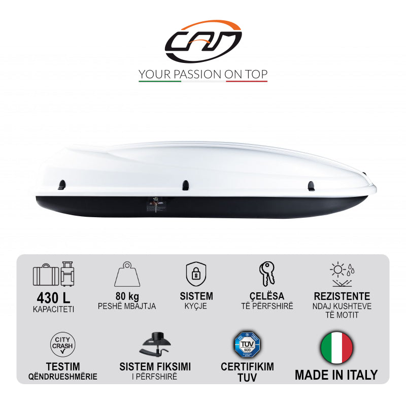 VALIXHE BAGAZHI CAM DYNAMIC 434 (RAPID FIX) BIANCO - 2094