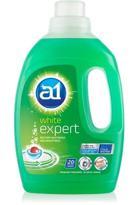 A1 DETERGJENT PER RROBA TE BARDHA (LENG) 1.5 L