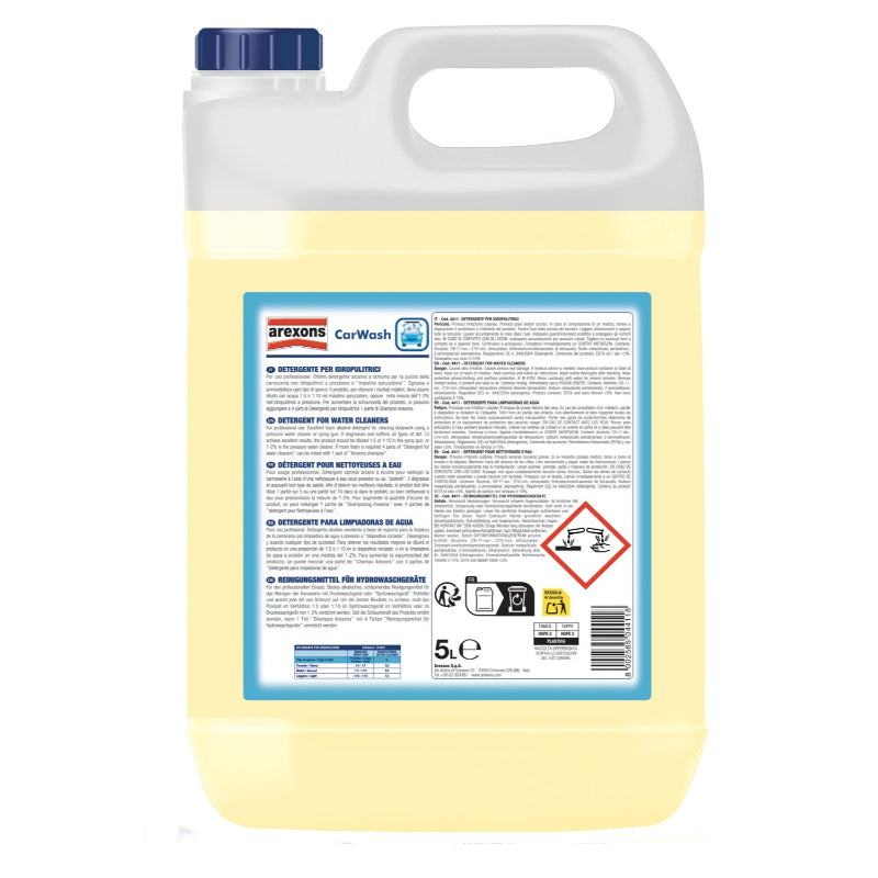SHAMPO PA KONTAKT AREXONS DETERGENTE IDROPULITRICI (1:7-1:10) 5 L-4411