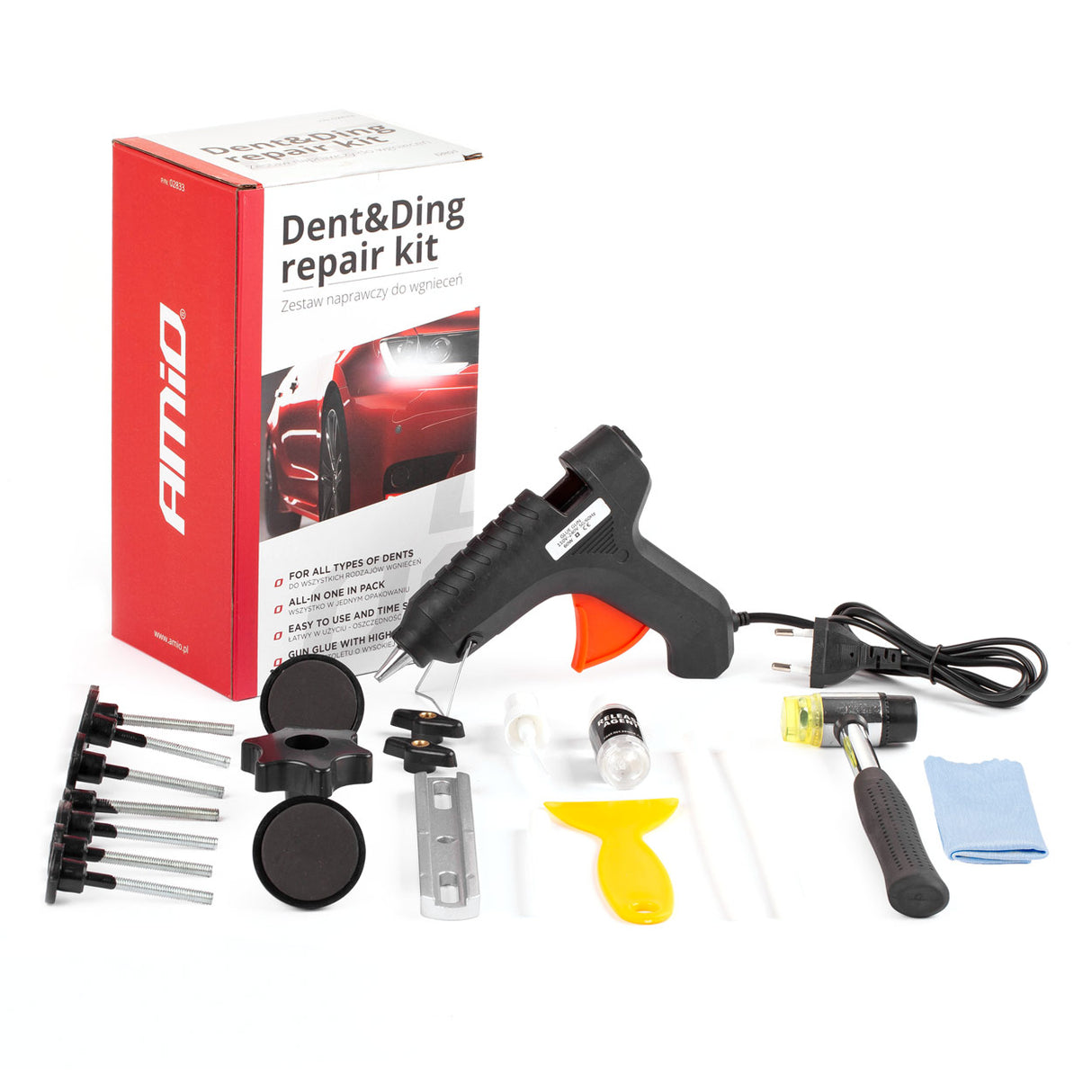 KIT PER RIPARIM LLAMARINE AM-02833 DENT & DING REPAIR 17-PJESE