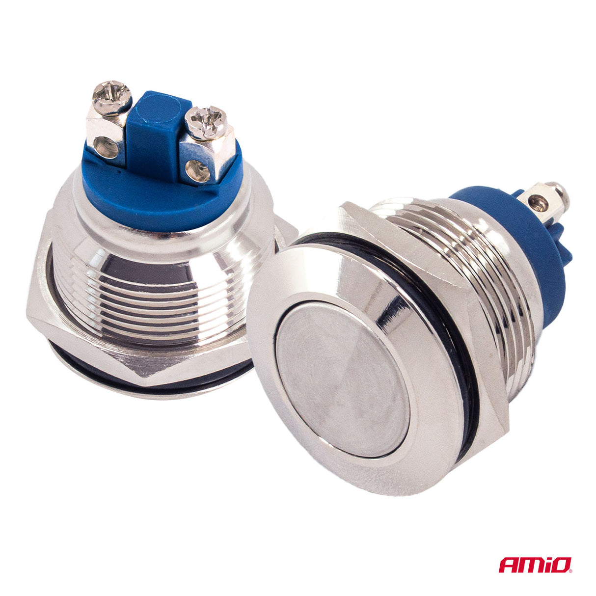 BUTON STARTER METALIK AM-04436 12V/230V 5A 19 mm