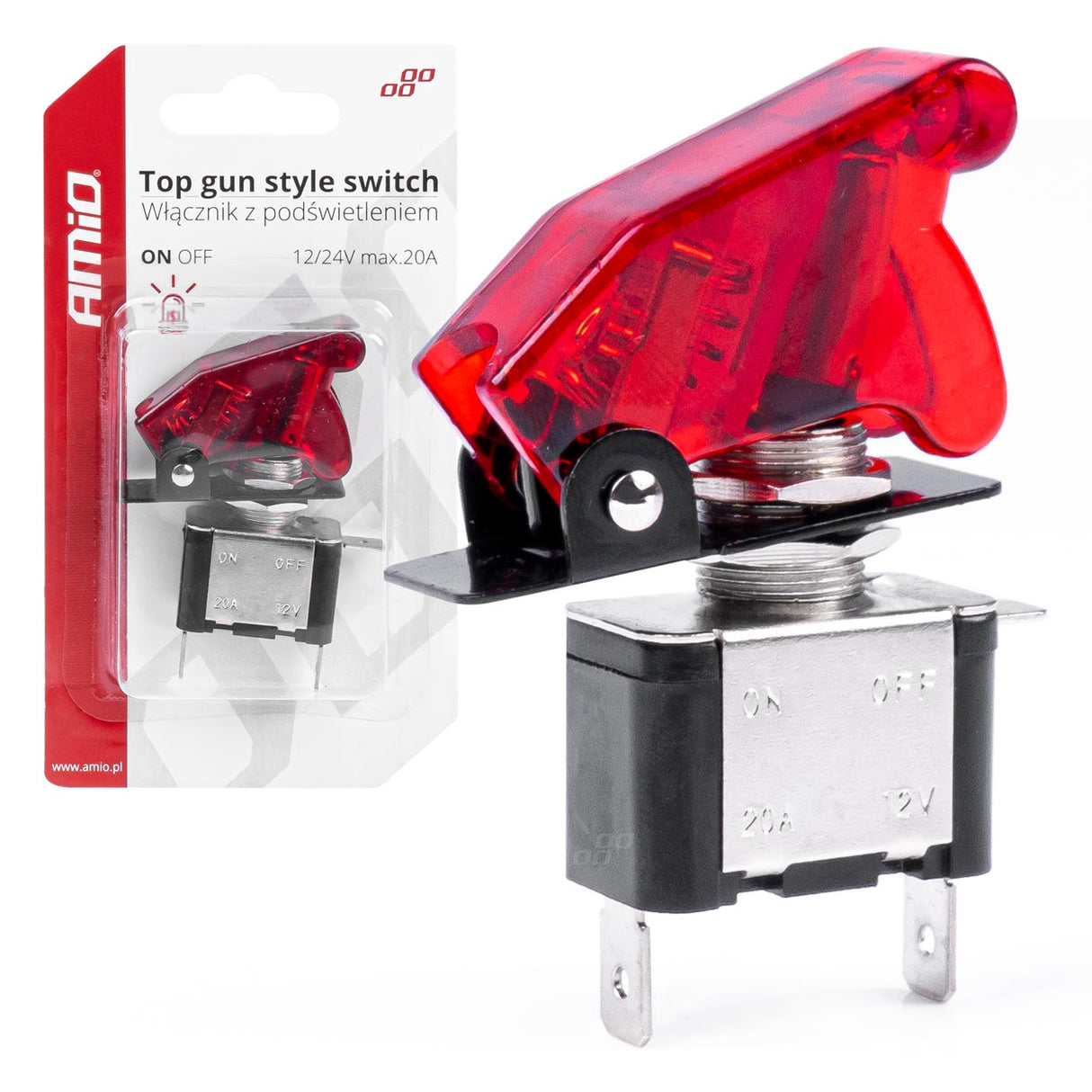 CELES ELEKTRIK AM-03095 12V-24V 20A TOP GUN (Red)