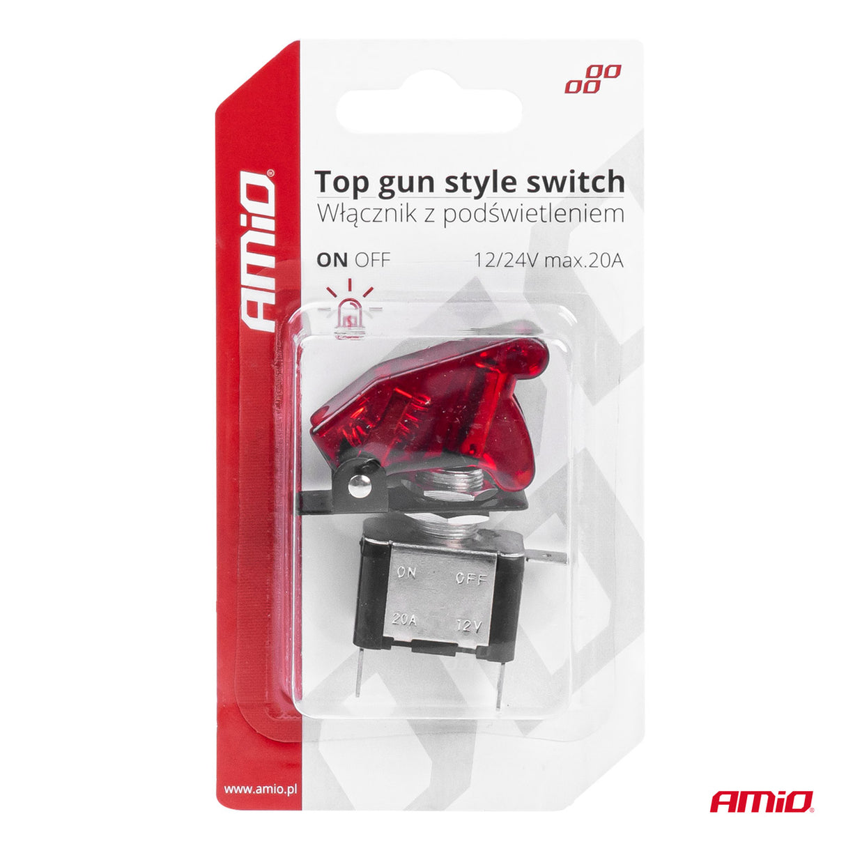 CELES ELEKTRIK AM-03095 12V-24V 20A TOP GUN (Red)