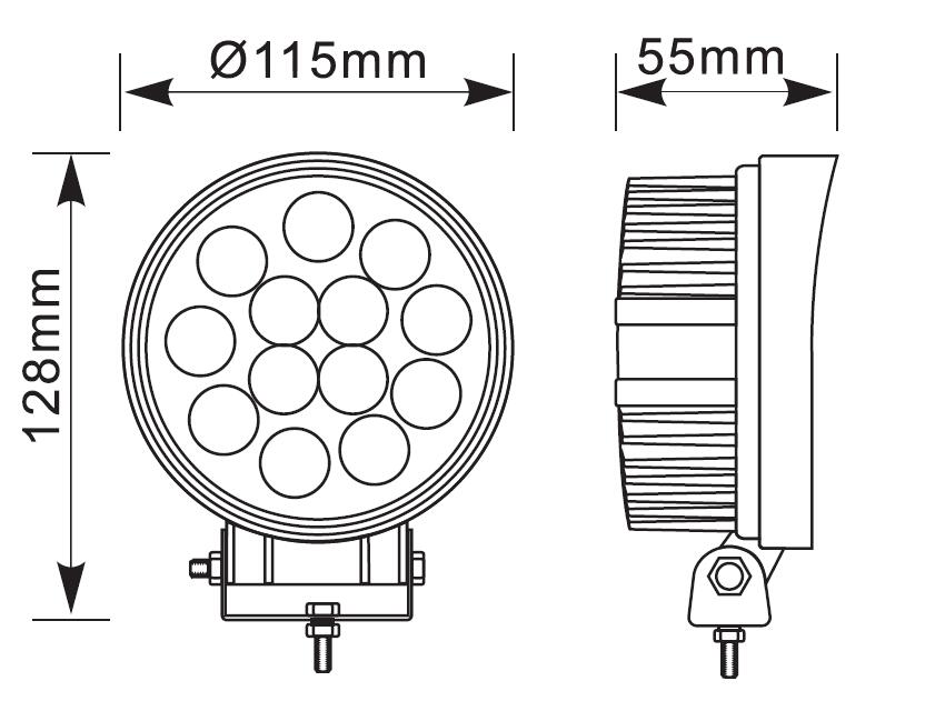 FENERE LEDENER CM-5042 11.43 cm 4.5" 14 LED 42 W 2500 lm 1 COPE