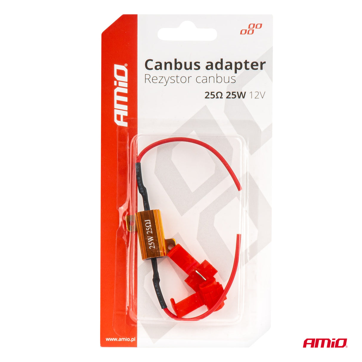 DEKODER AM-04093 CANBUS LED ADAPTOR (REZISTOR) 25W 25-Ohm 1 COPE