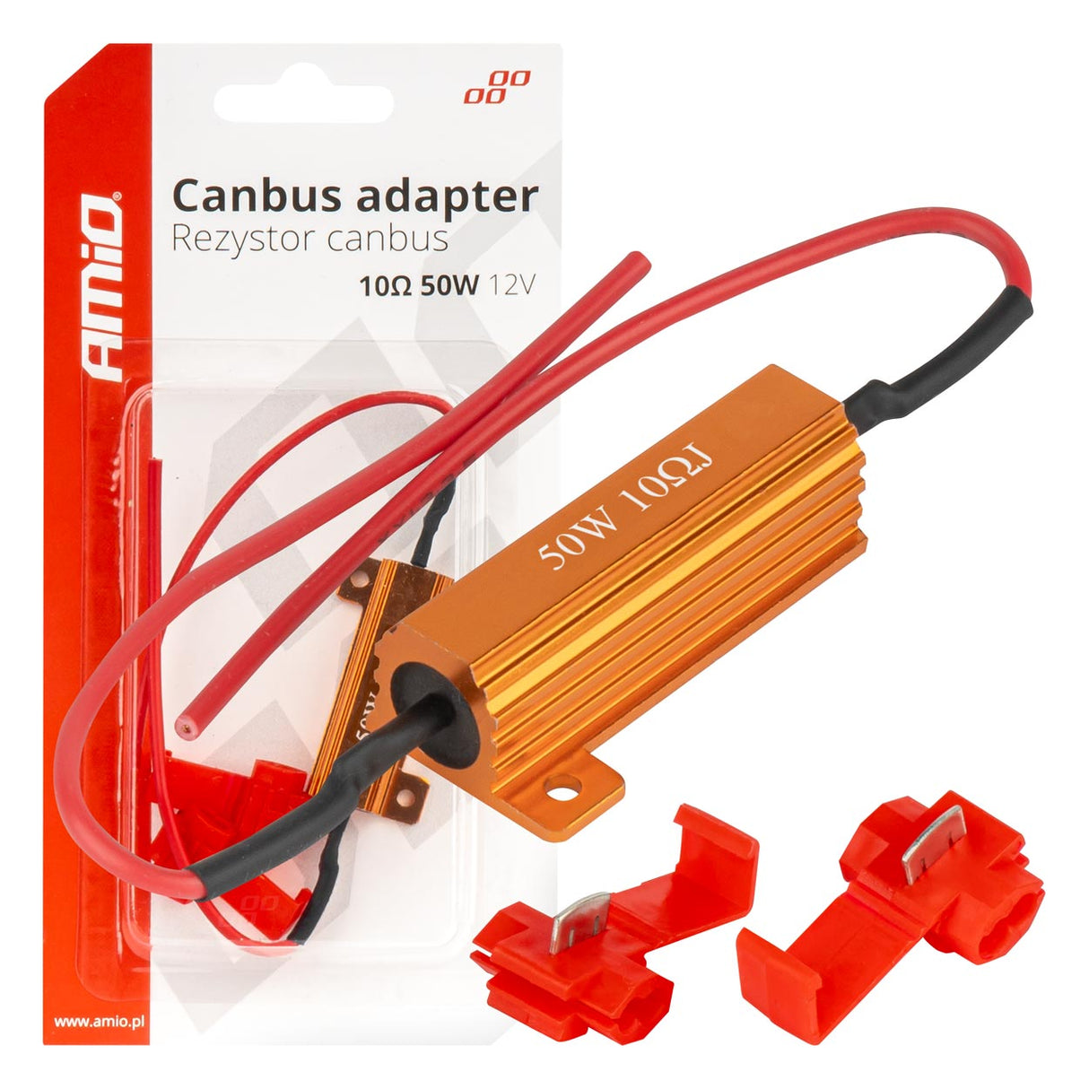 DEKODER AM-04096 CANBUS LED ADAPTOR (REZISTOR) 50W 10-Ohm 1 COPE