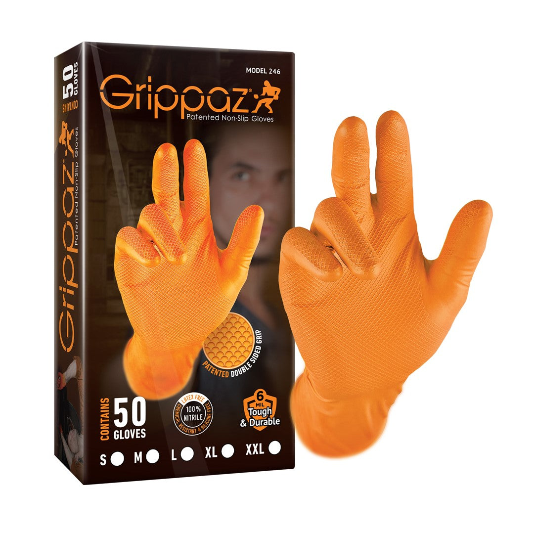 DOREZA NITRILI MT-GLV-GRP-O-XXL GRIPPAZ-ORANGE (MASA: XXL) 50 COPE