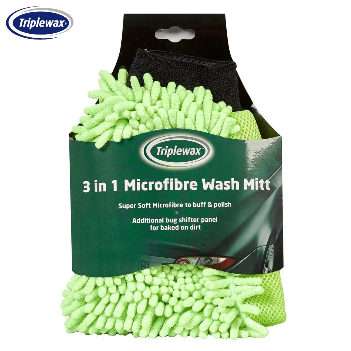 DOREZE LARJE TRIPLEWAX 3-in-1 MICROFIBRE WASH MITT-CTA050