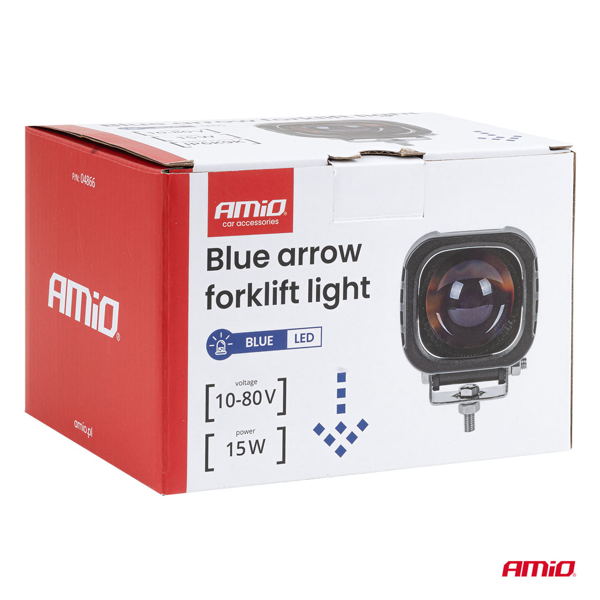 FENERE SINJALIZUES LED PER PIRUN AM-04866 10-80V 15W BLUE ARROW FORKLIFT LIGHT 1 COPE