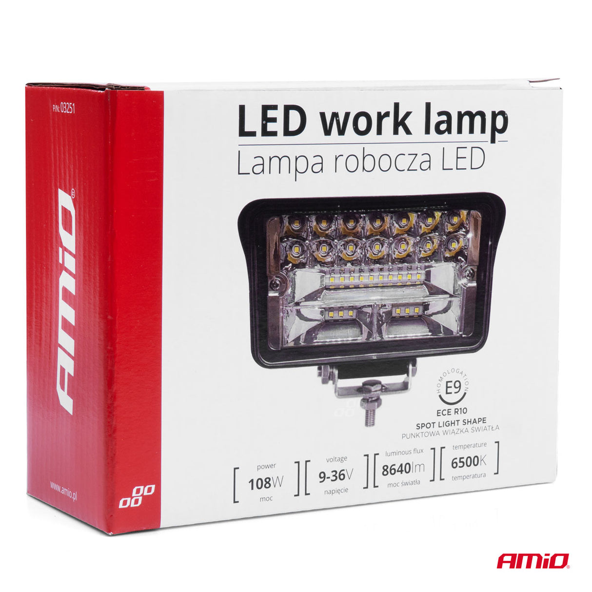 FENERE LED AMiO AM-03251 9-36V 36-LED SPOT (AWL-40) 1 COPE