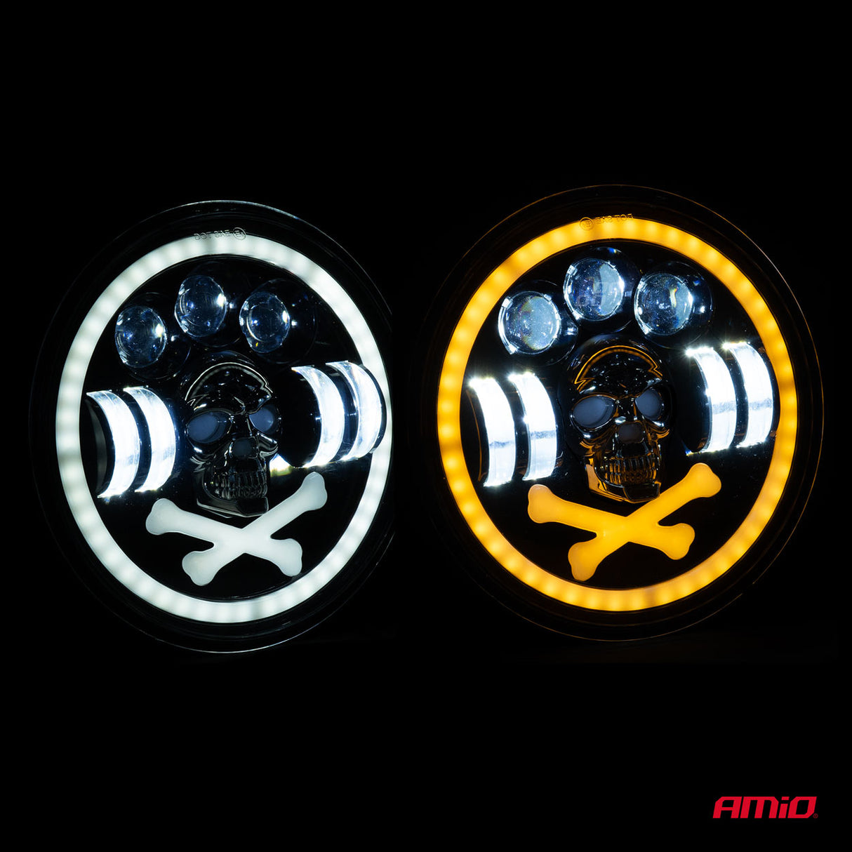 FENERE LED AMiO AM-03695 9-36V 60W 6000K SKULL MULTIFUNCTION 1 COPE