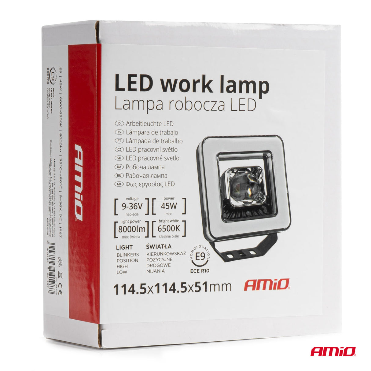 FENERE LED AMiO AM-04198 9-36V 45W 6500K 8000LM (AWL-57) 1 COPE