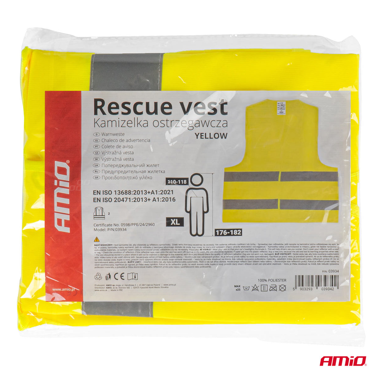 JELEK FOSFORESHENT I VERDHE AMiO AM-03934 MASA: XL