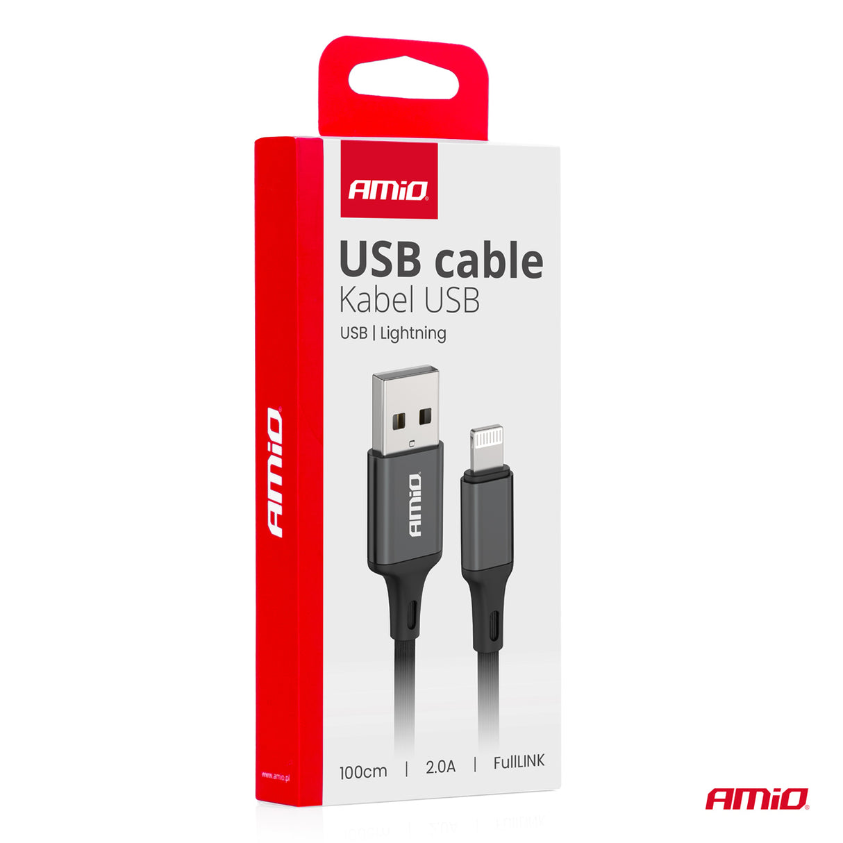 KABELL KARIKIMI AM-03901 USB-A to Apple Lightning 2A FullLink 100 cm