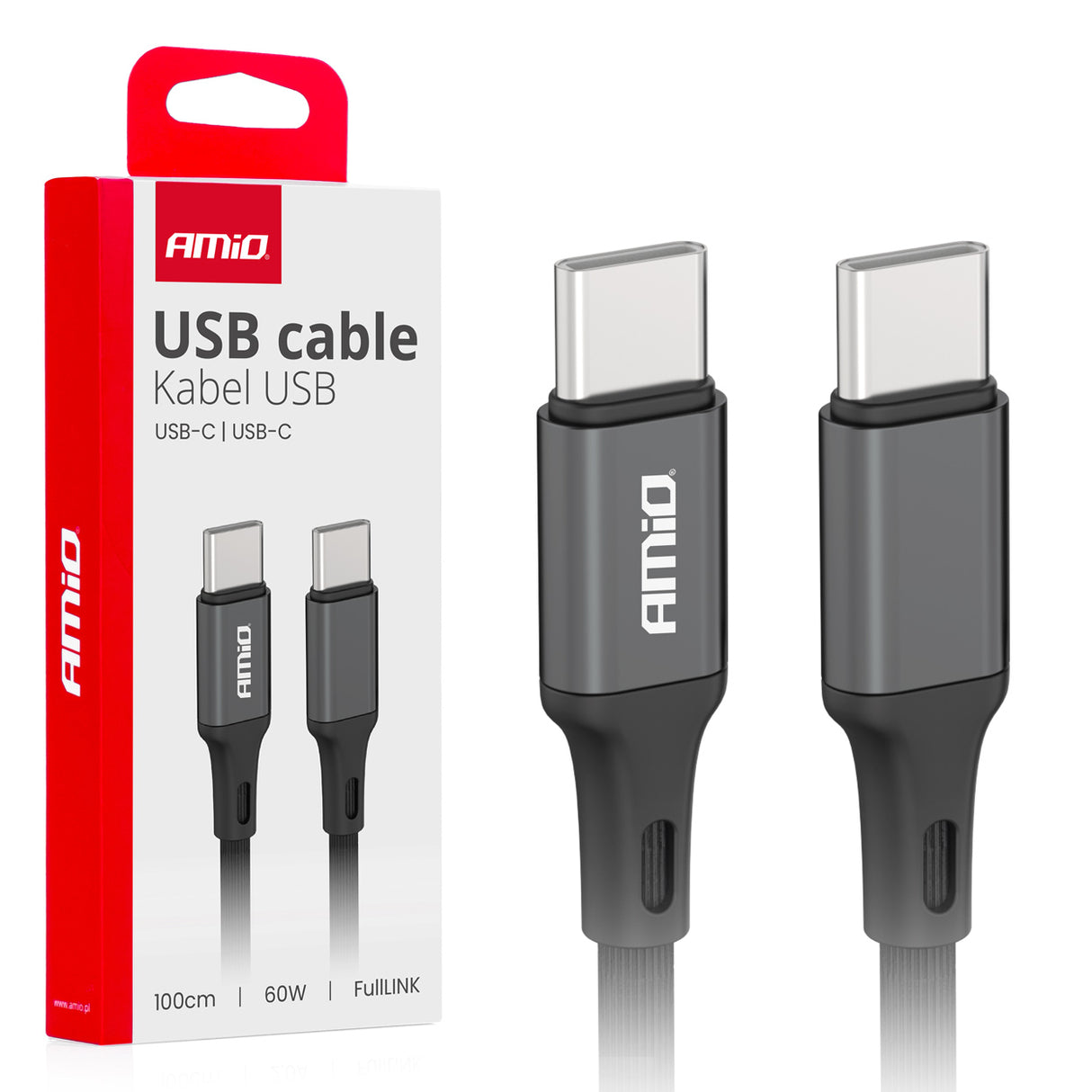 KABELL KARIKIMI AM-03902 USB-C to USB-C 60W FullLink 100 cm