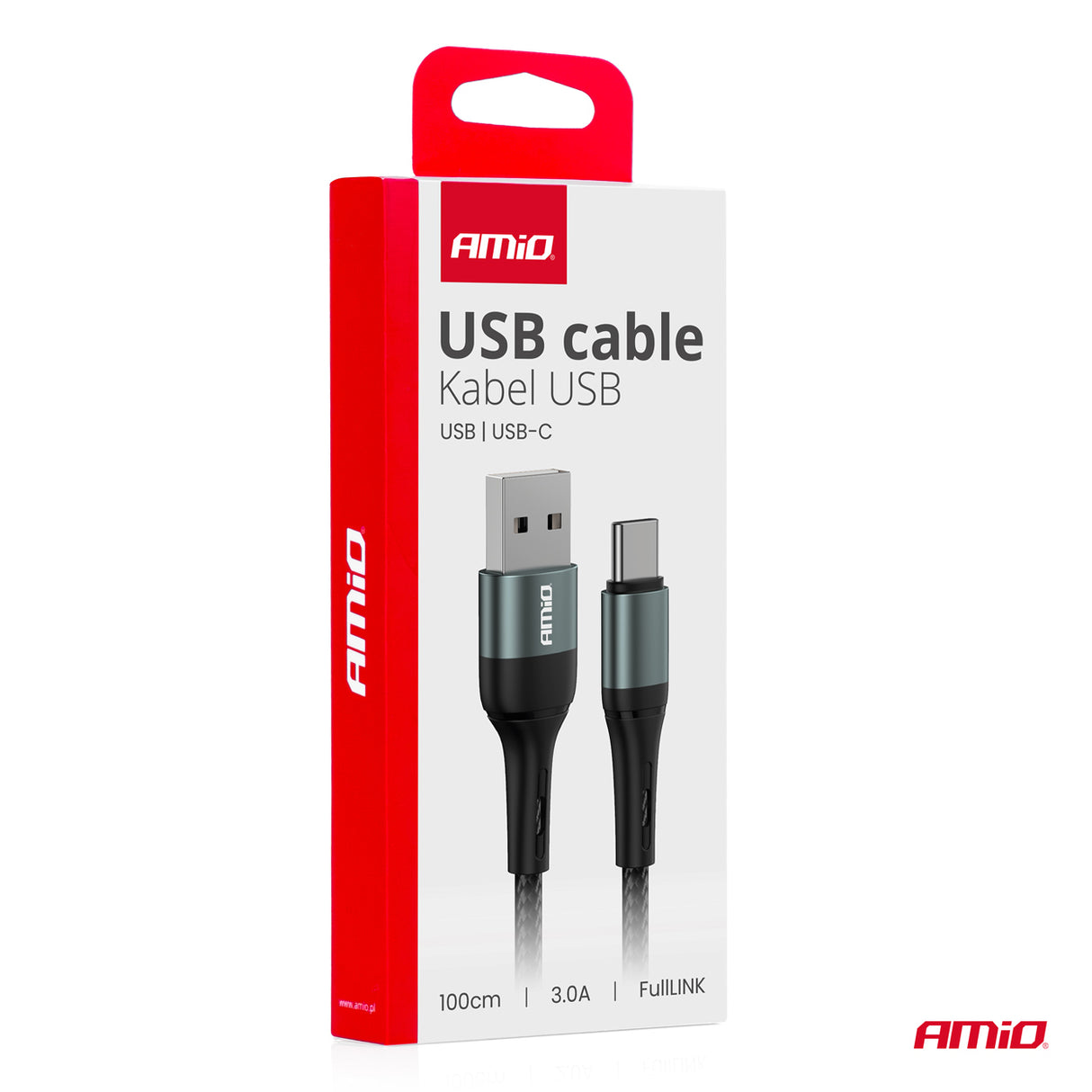 KABELL KARIKIMI AM-03911 USB-A to USB-C 3A FullLink 100 cm