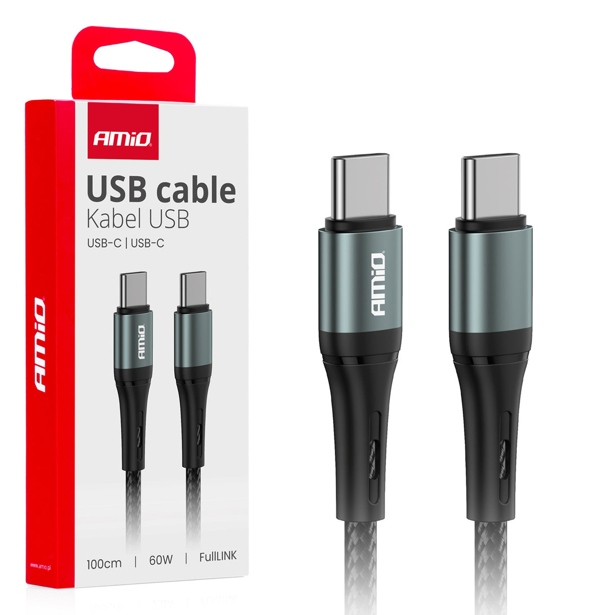 KABELL KARIKIMI AM-03914 USB-C to USB-C 60W FullLink 100 cm