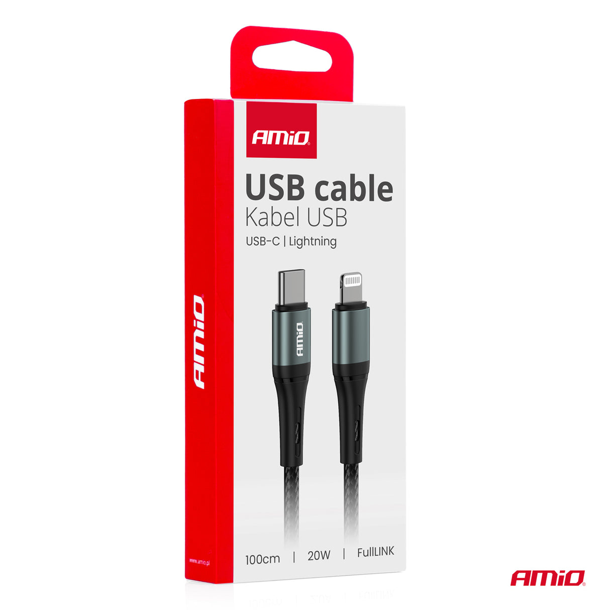 KABELL KARIKIMI AM-03916 USB-C to Apple Lightning 20W FullLink 100 cm
