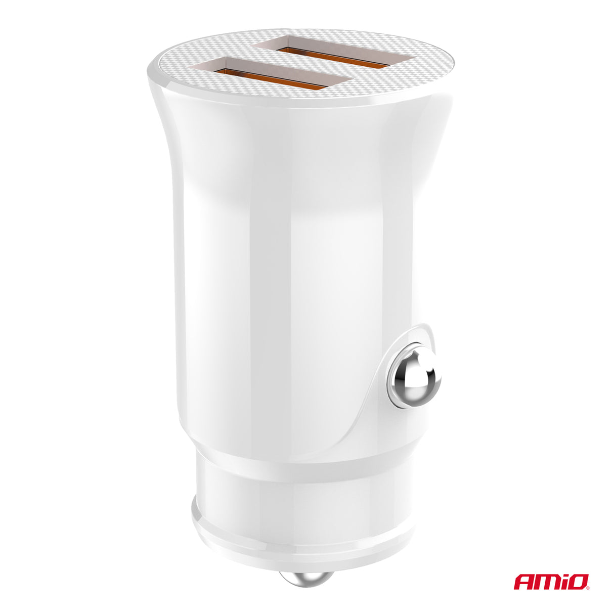 KARIKUES CELULARI AMiO AM-03872 2xUSB-A 10.5W DC12-24V