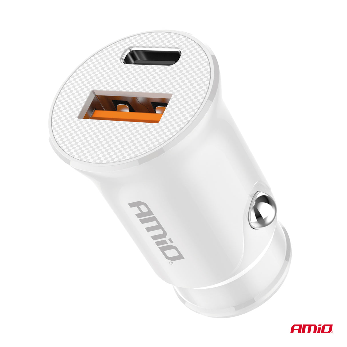 KARIKUES CELULARI AMiO AM-03877 1xUSB-A+1xUSB-C 20W DC12-24V