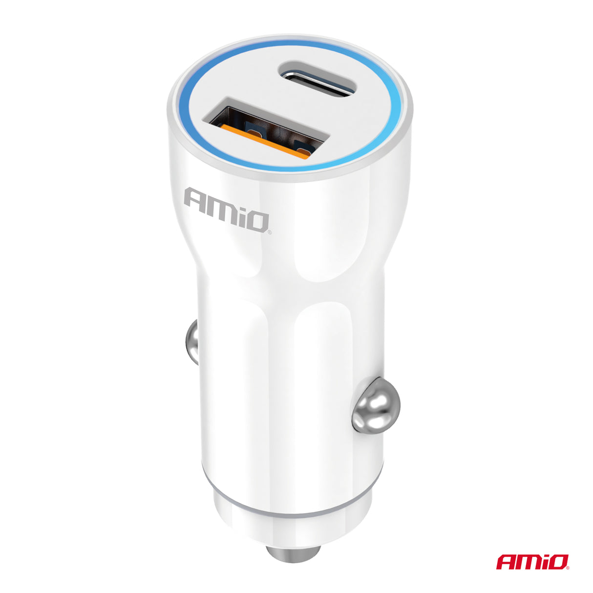 KARIKUES CELULARI AMiO AM-03881 1xUSB-A+1xUSB-C 20W DC12-24V