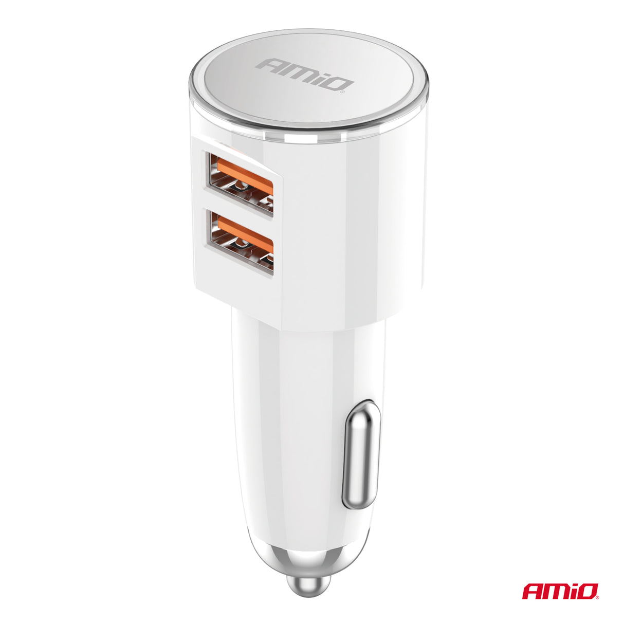 KARIKUES CELULARI AMiO AM-03888 2xUSB-A 17.5W DC12-24V