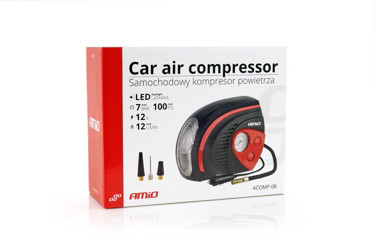 KOMPRESOR AJRI AMiO AM-02182 12V 100PSI 7bar (ACOMP-08) LED