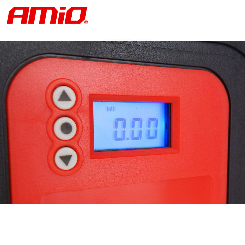 KOMPRESOR AJRI AMiO AM-02380 12V 150PSI 10bar (ACOMP-10) Ekran Dixhital + LED