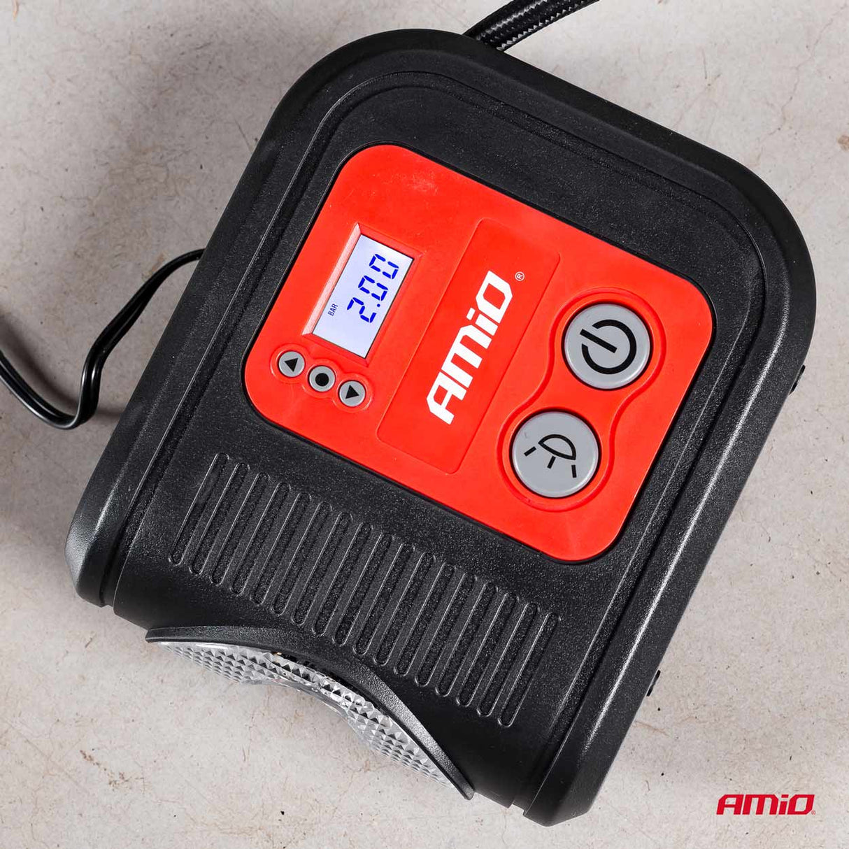 KOMPRESOR AJRI AMiO AM-02380 12V 150PSI 10bar (ACOMP-10) Ekran Dixhital + LED