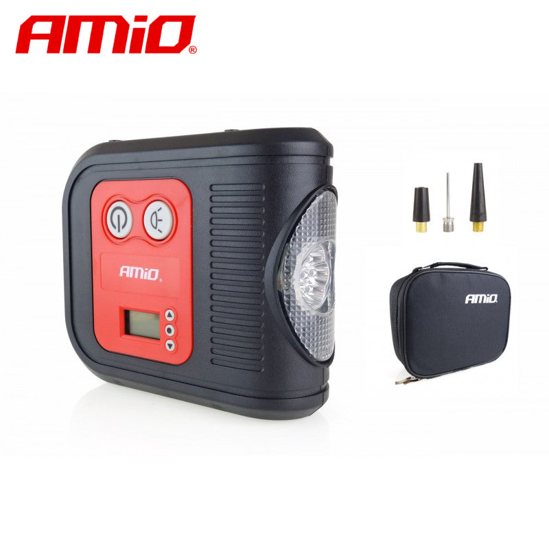 KOMPRESOR AJRI AMiO AM-02380 12V 150PSI 10bar (ACOMP-10) Ekran Dixhital + LED