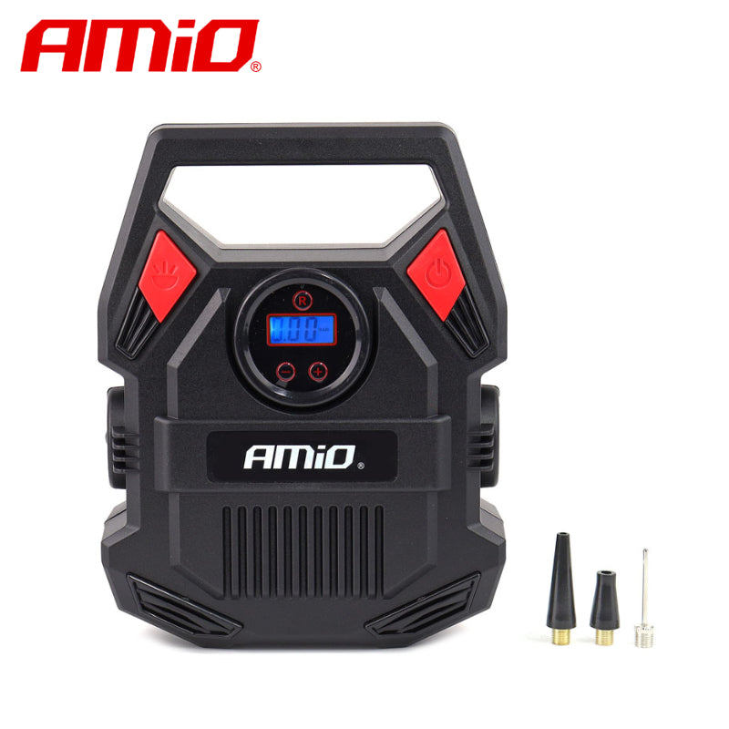 KOMPRESOR AJRI AMiO AM-02642 12V 150PSI 10bar (ACOMP-17) Ekran Dixhital + LED