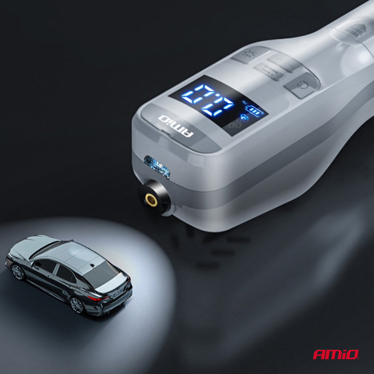 KOMPRESOR AJRI AMiO AM-03689 DC7.4V 40W 150PSI 10bar CORDLESS (Charging: USB-C)