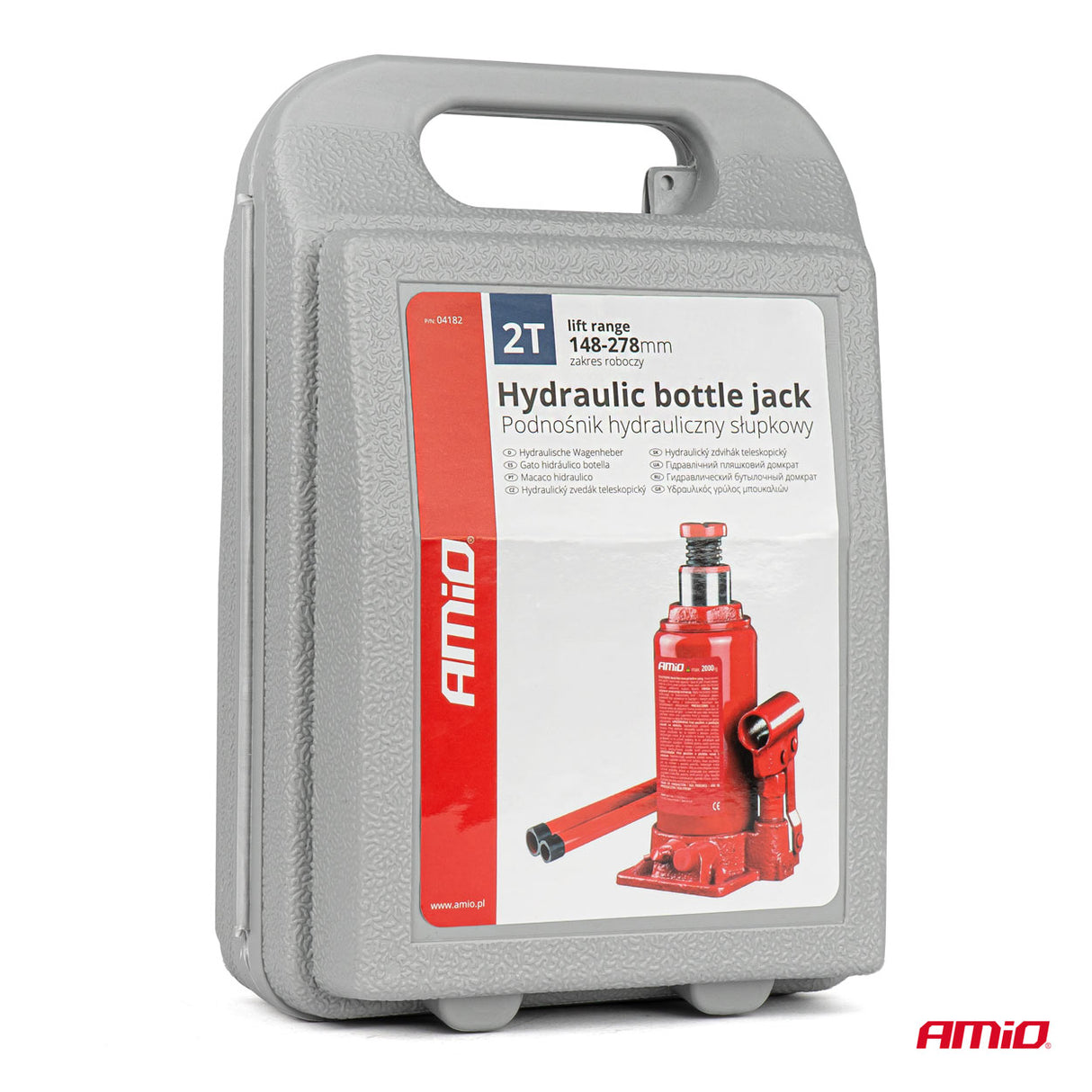 KRIK HIDRAULIK AM-04182 2-TON 148-278mm CE-Certif. (PVC-Box)