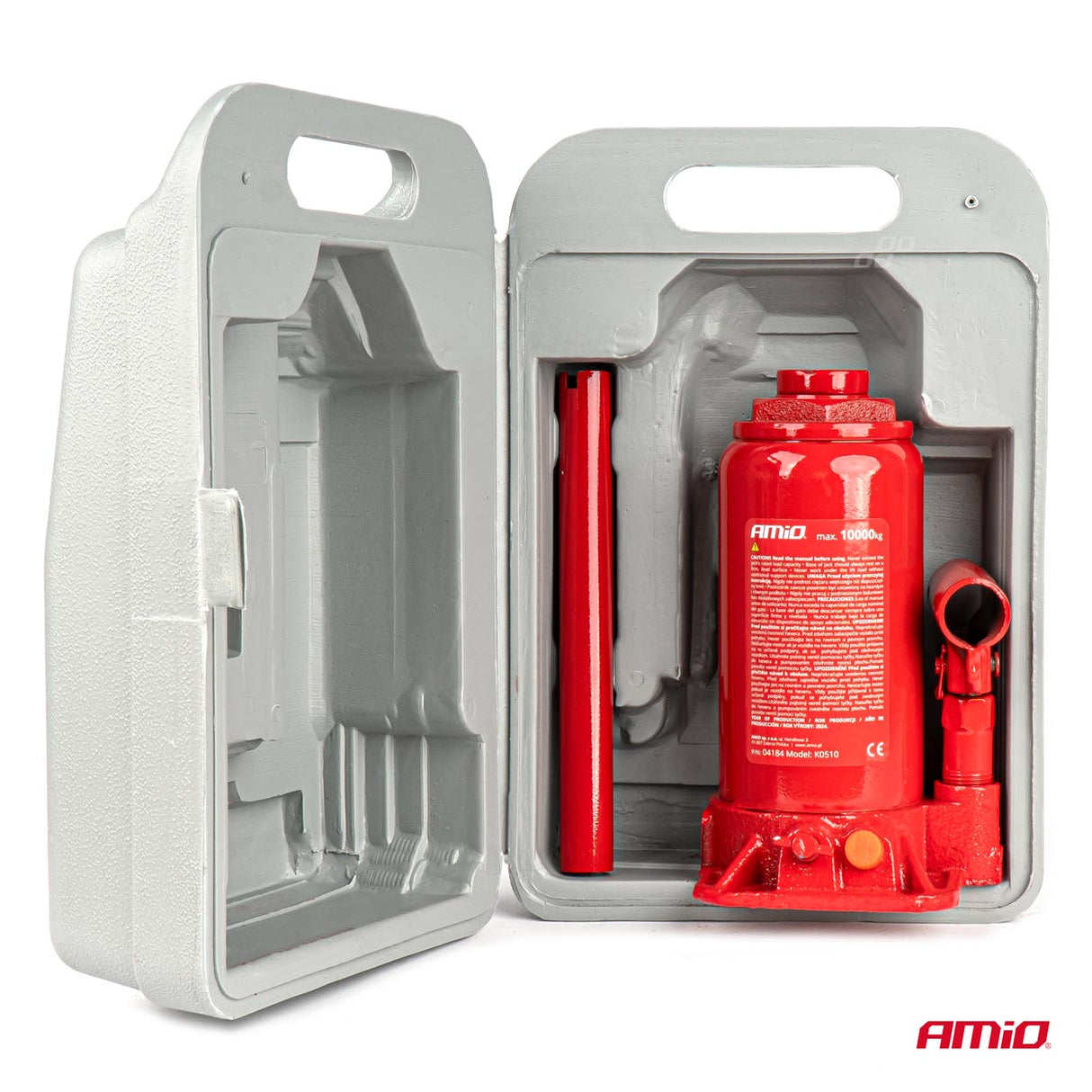 KRIK HIDRAULIK AM-04184 10-TON 200-385mm CE-Certif. (PVC-Box)