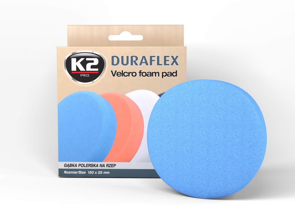 SFUNGJER (TAMPON) LUCIDIMI K2 DURAFLEX 150X25 mm (BLUE - HARD ABRASIVE) - L611