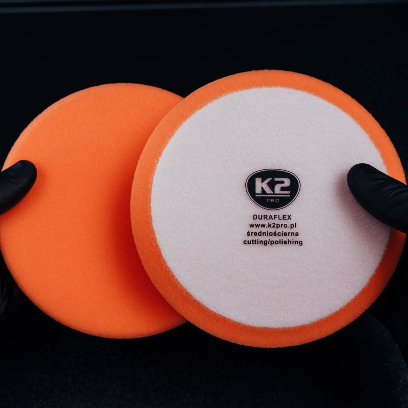 SFUNGJER (TAMPON) LUCIDIMI K2 DURAFLEX 150X25 mm (ORANGE - MEDIUM ABRASIVE) - L612