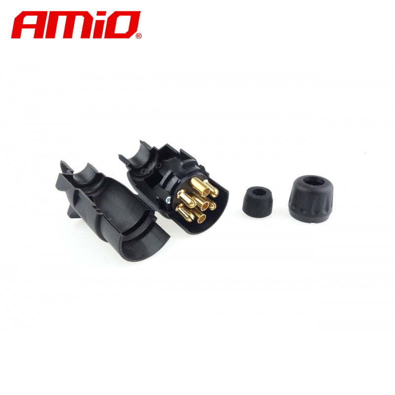 LIDHES PER RIMORKIO AM-02144 TRAILER PLUG 7-PIN+NUT