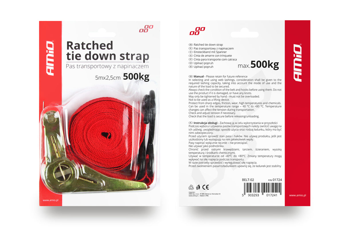 LITAR BAGAZHI ME KRIKET AM-01724 500 kg 25 mm 5 m (BELT-02)