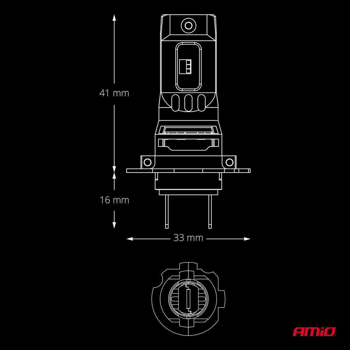 LLAMPA LED AMiO F26 PRO LUMITEC LIMITED-Series H7/ H18 AM-04872 DUO FULL CANBUS +130% 12/24V 68W 3500LM 6000K SET